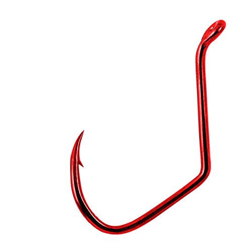 Matzuo Sickle Octopus Hook (Pack of 25) Red Chrome 1 (1410621)